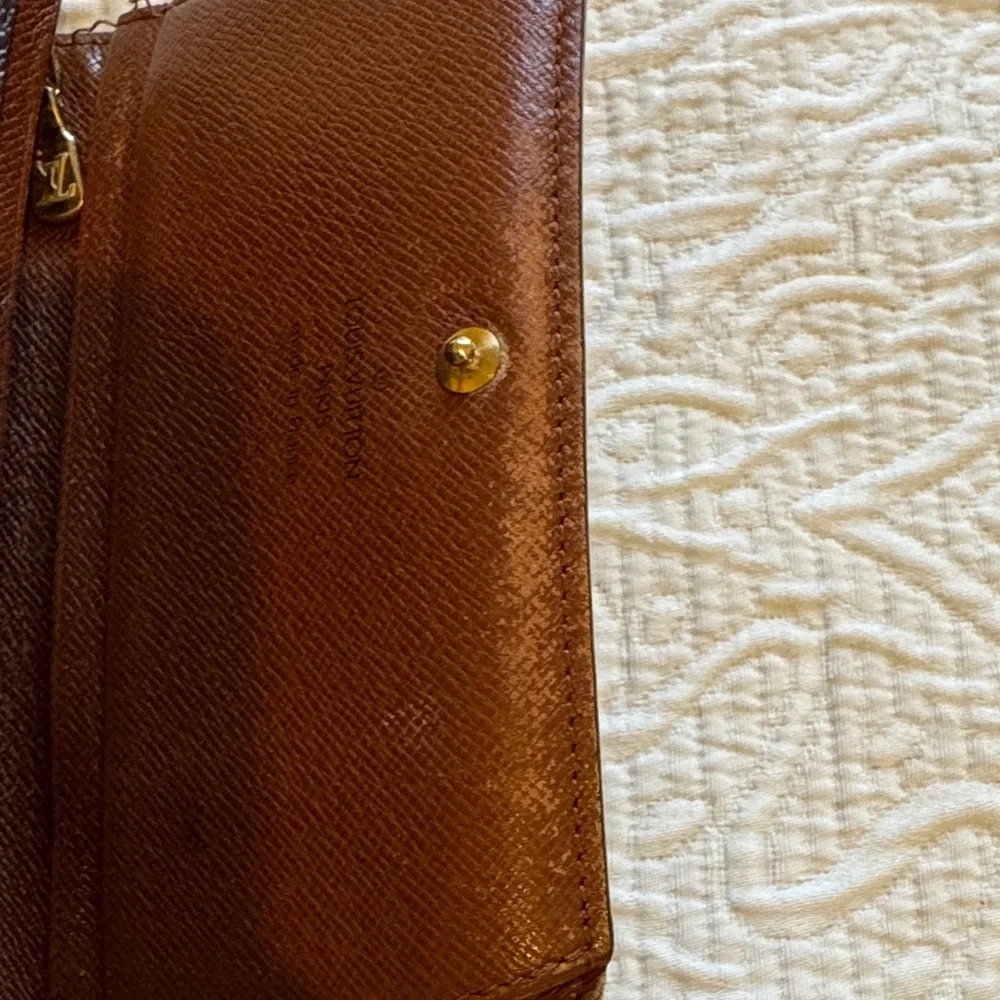 Louis Vuitton Vintage  Brown Monogram Porte-Monnaie Tresor Wallet - Picture 13 of 13